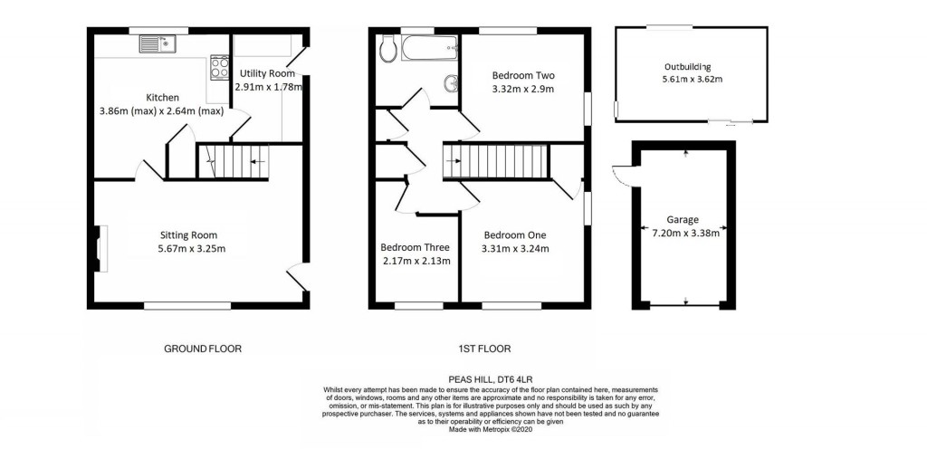 Floorplans For Peas Hill, Shipton Gorge, Bridport