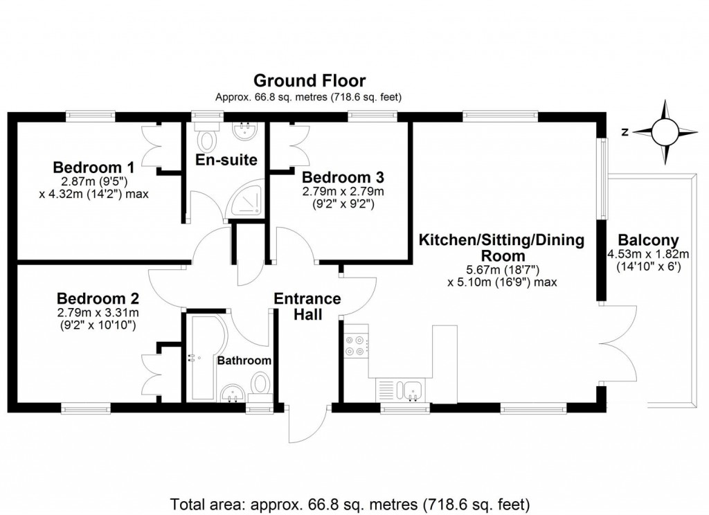 Floorplans For Gara Mill, Slapton, Kingsbridge