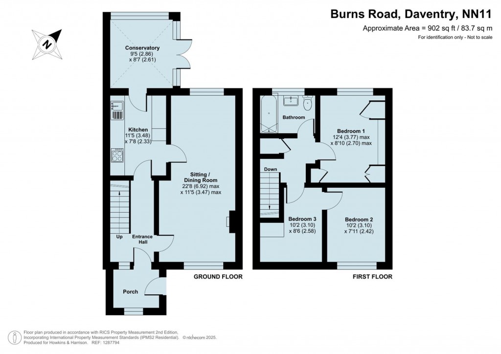 Floorplans For Burns Road, Daventry, NN11