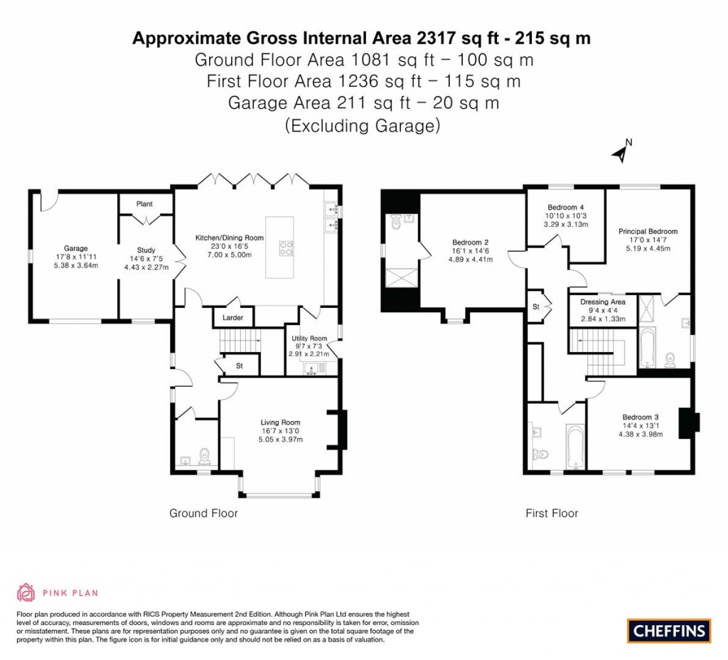 Floorplans For Lodge Close, Great Abington