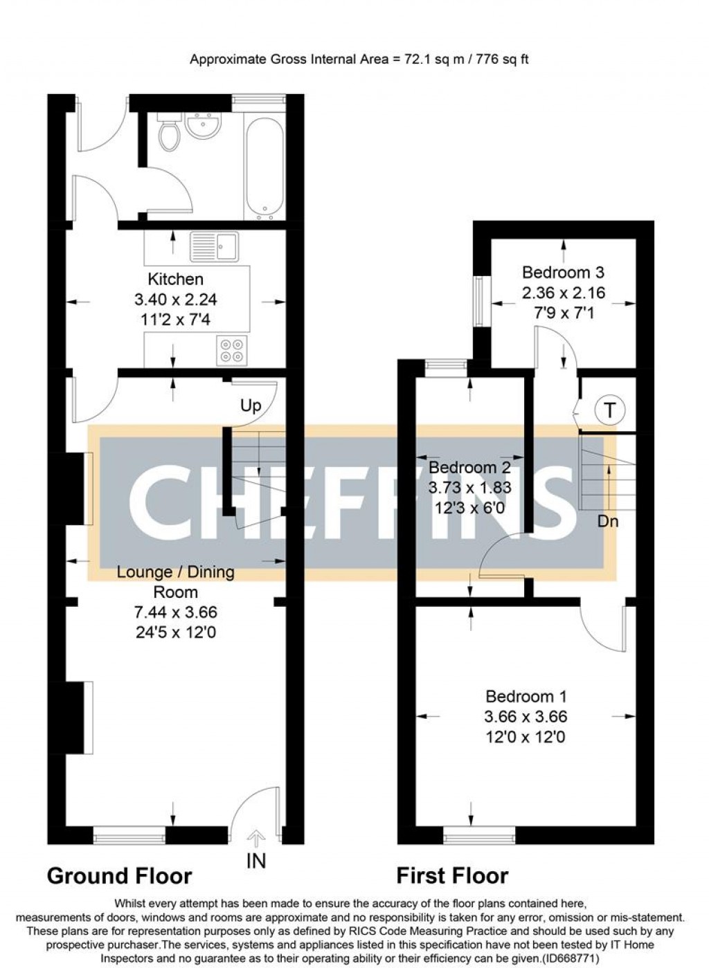 Floorplans For West Fen Road, Ely