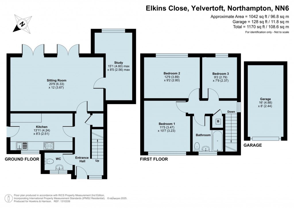 Floorplans For Elkins Close, Yelvertoft, Northampton, NN6