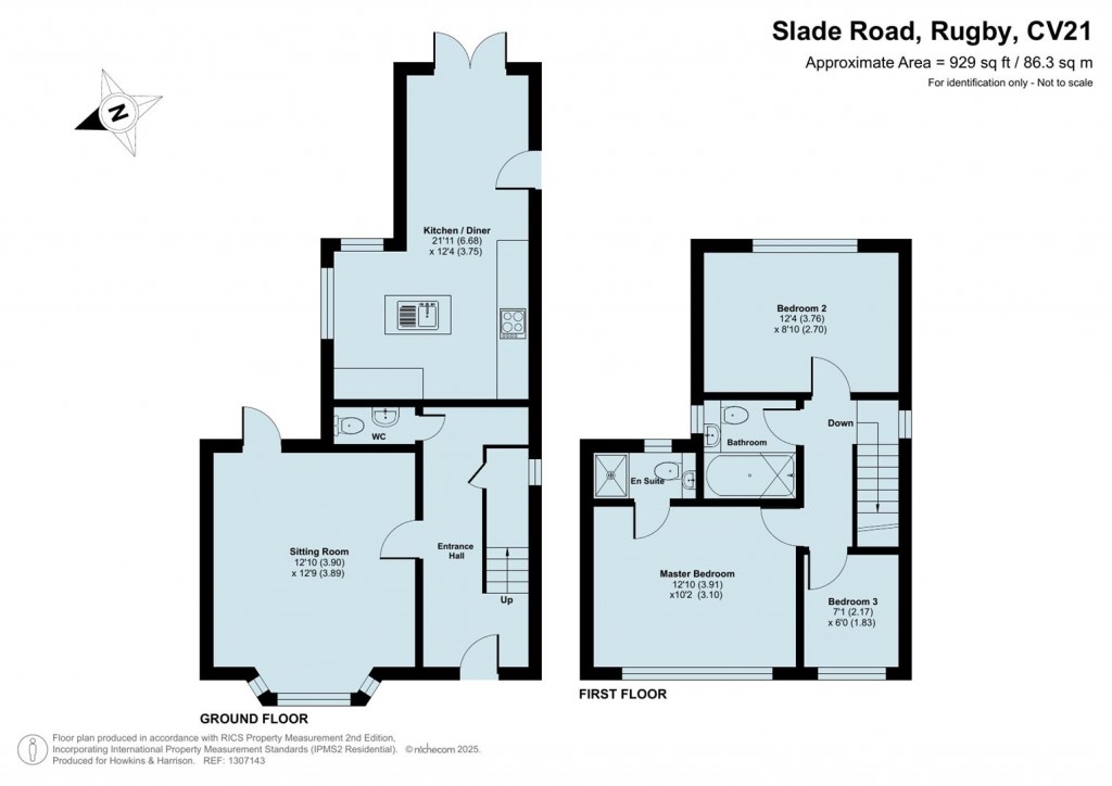 Floorplans For Slade Road, Rugby, CV21