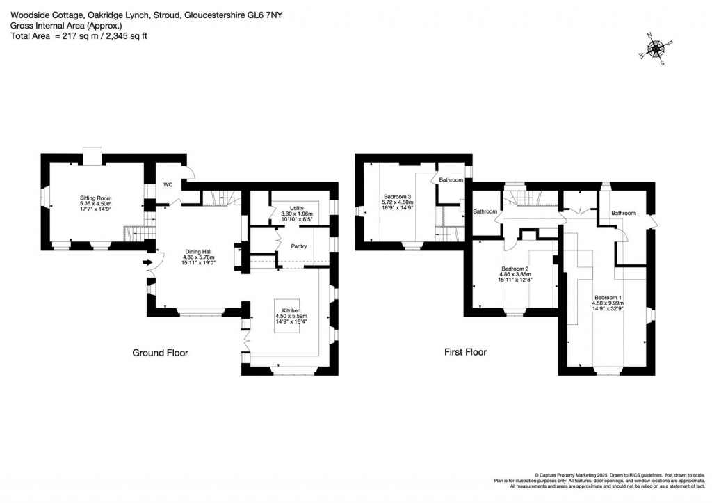 Floorplans For Oakridge Lynch, Gloucestershire
