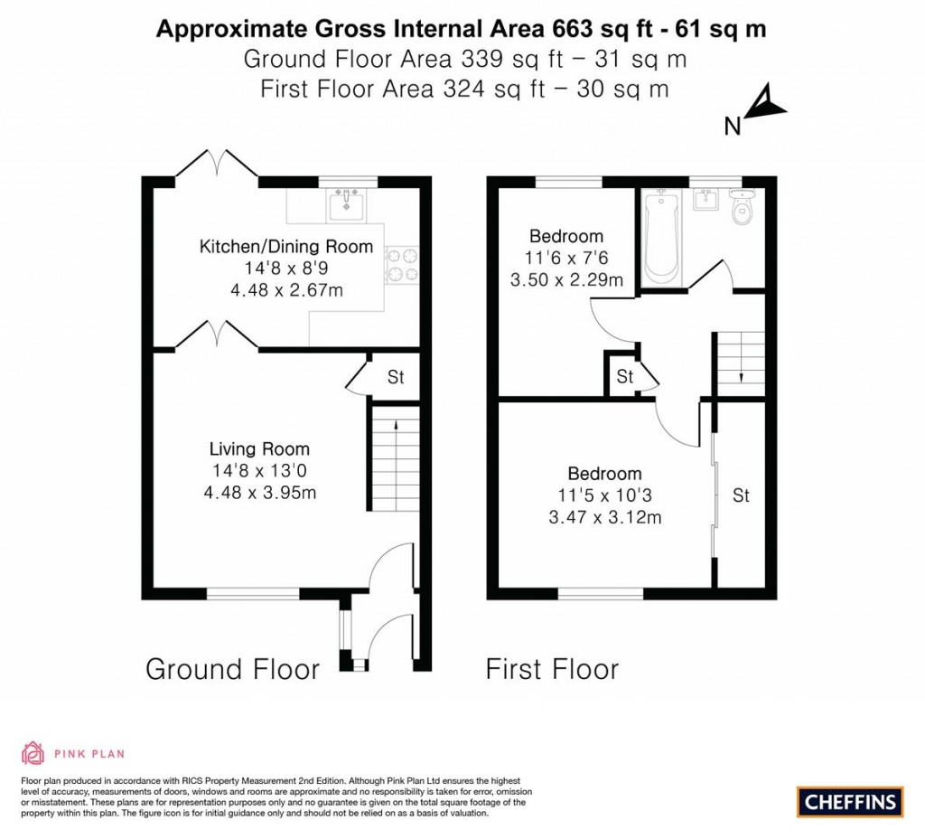 Floorplans For Howlett Way, Bottisham