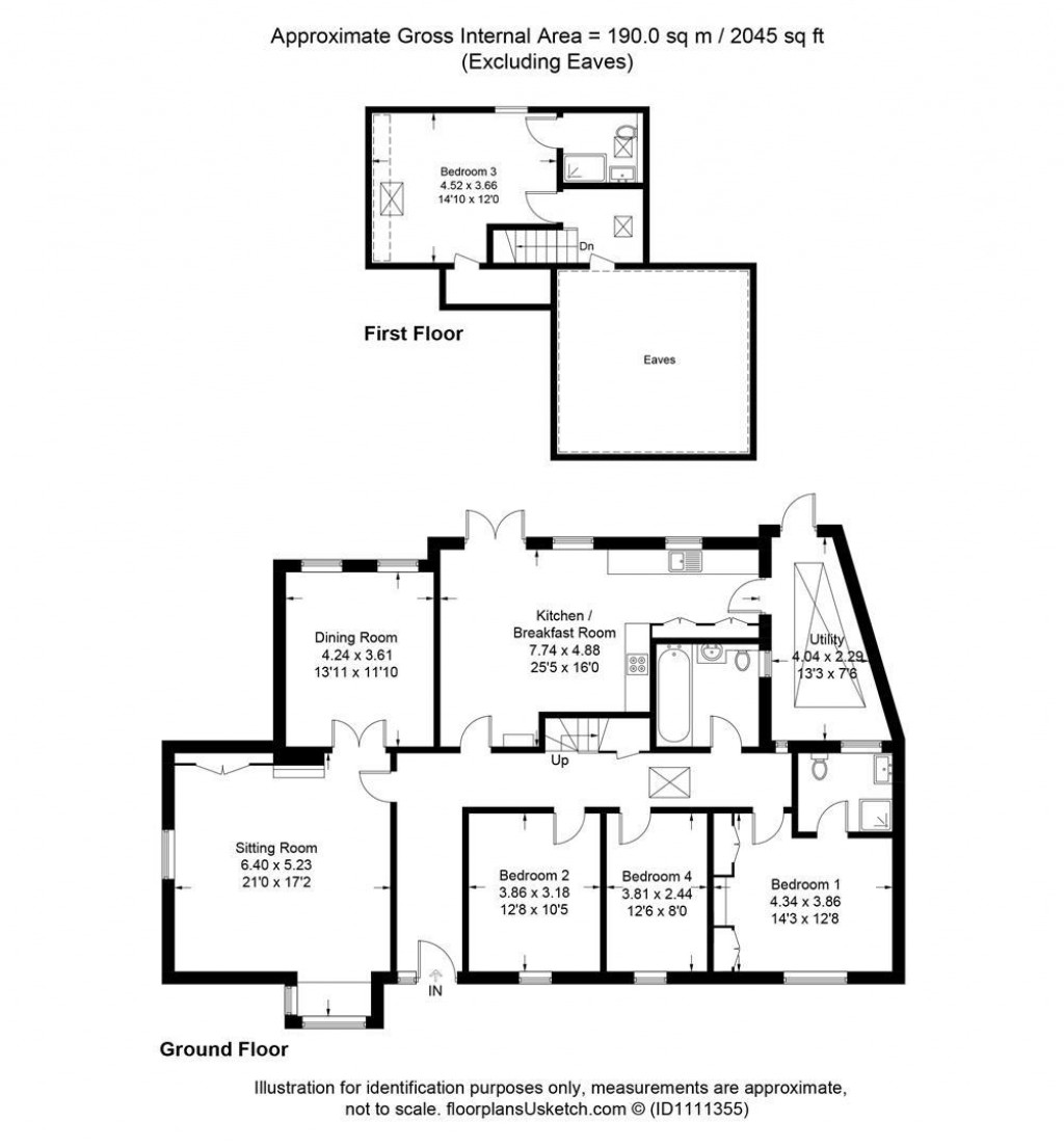 Floorplans For The Linhay, Bratton Fleming, Barnstaple