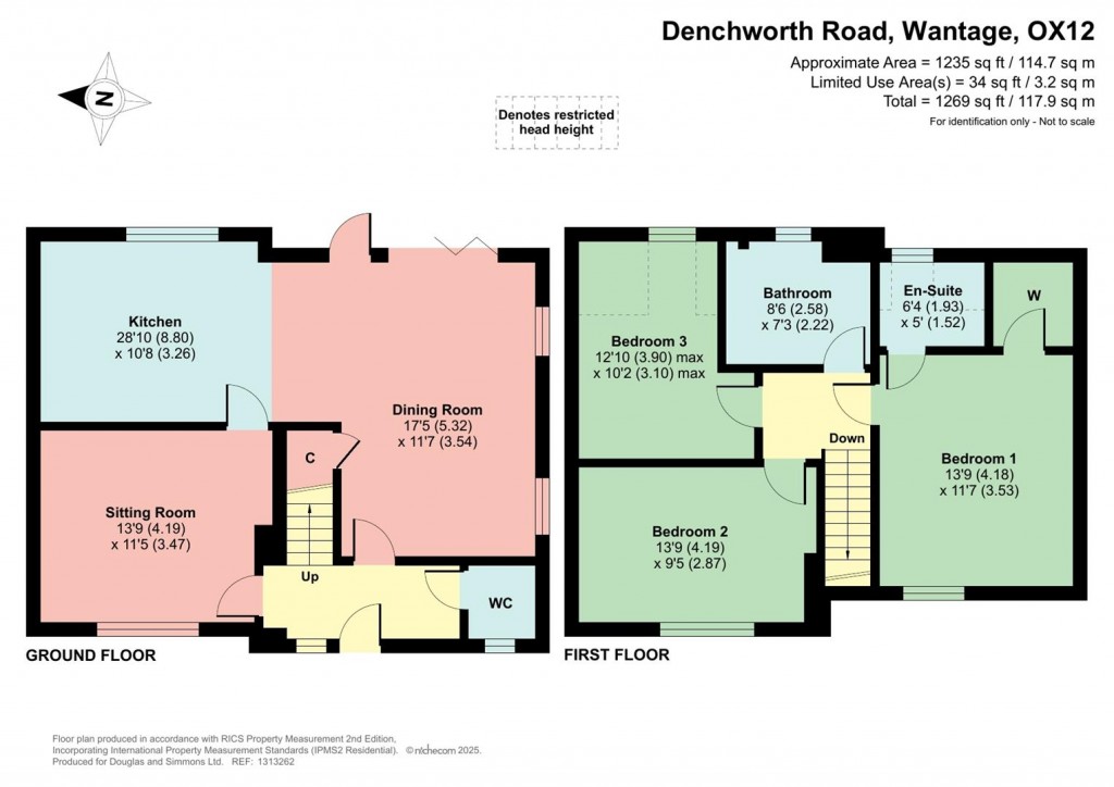 Floorplans For Denchworth Road, Wantage, Oxfordshire, OX12