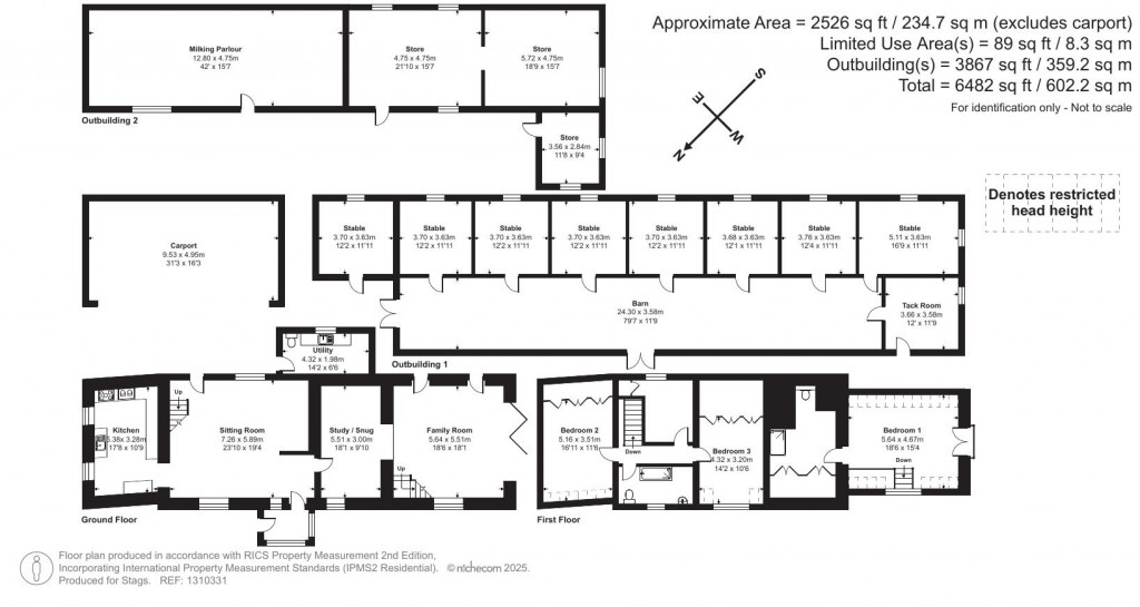 Floorplans For Bagber, Sturminster Newton