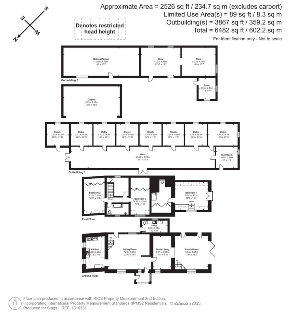 Floorplans For Bagber, Sturminster Newton