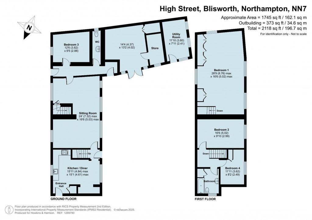 Floorplans For High Street, Blisworth, NN7