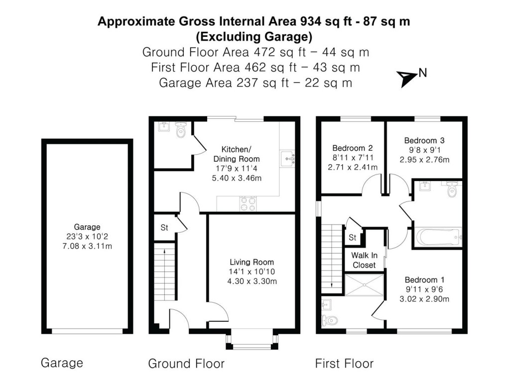 Floorplans For Mapletoft Avenue, Saffron Walden