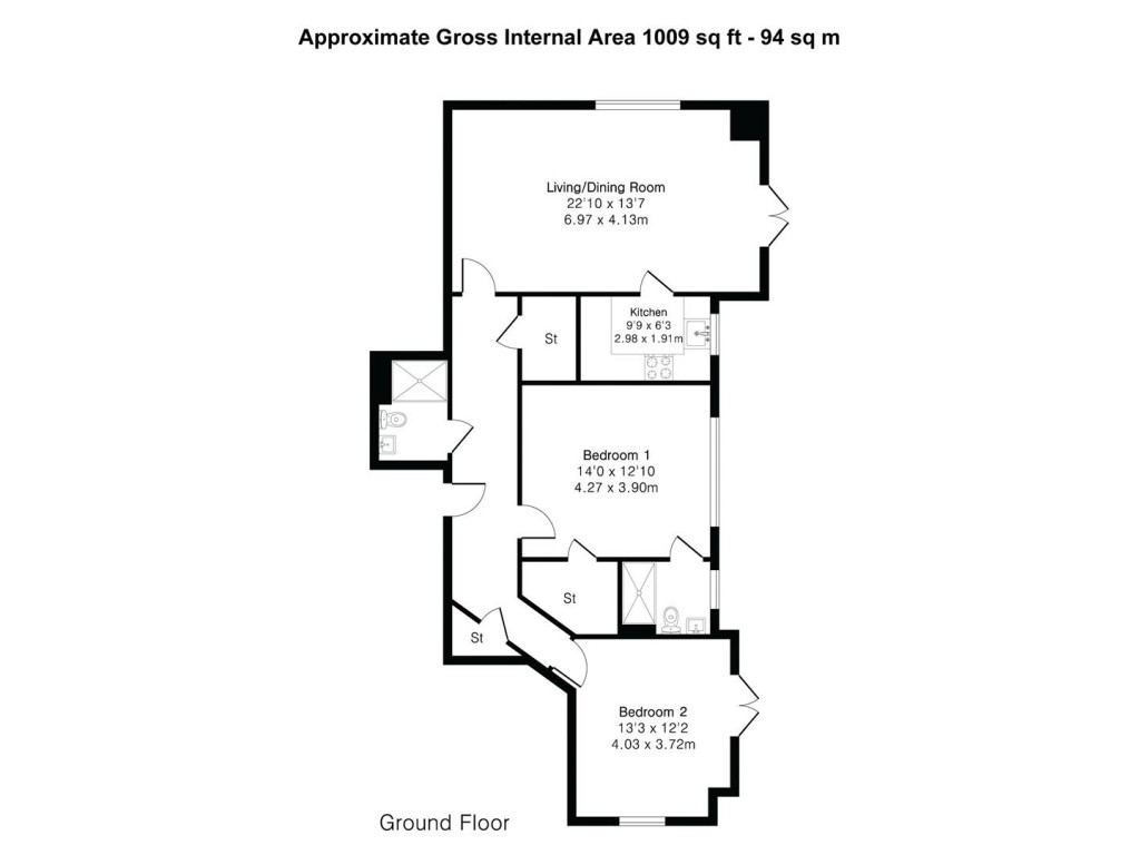 Floorplans For South Road, Saffron Walden