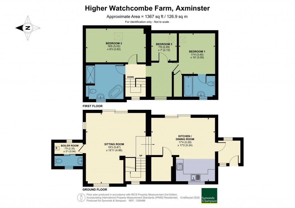 Floorplans For Shute, Axminster, Devon