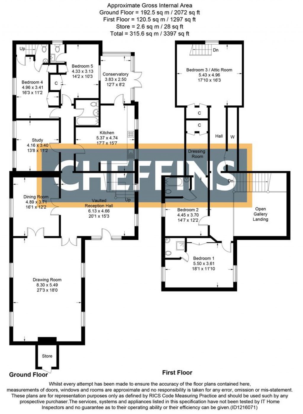 Floorplans For Ely Road, Chittering, Cambridge