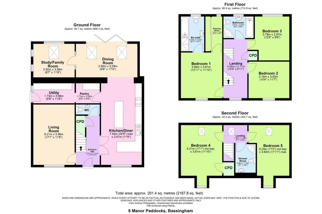 Floorplans For Manor Paddocks, Bassingham, Lincoln
