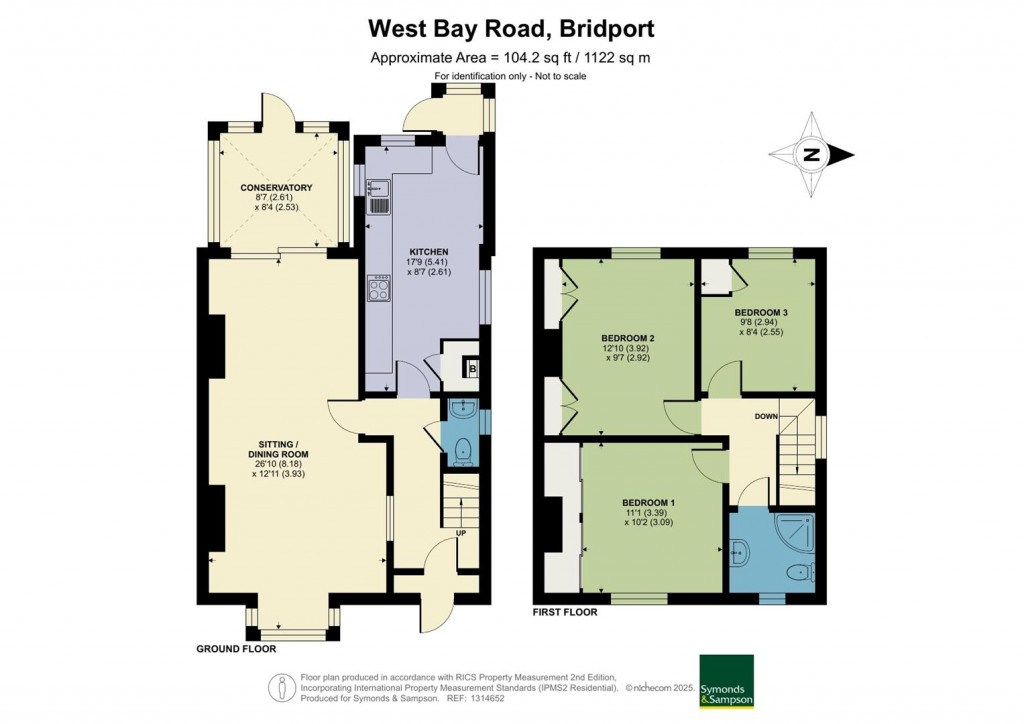 Floorplans For West Bay Road, Bridport, Dorset