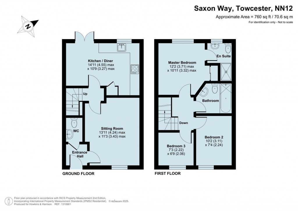 Floorplans For Saxon Way, Towcester, NN12