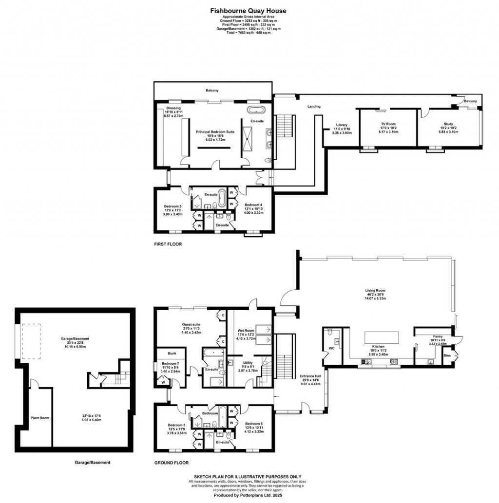 Floorplans For Fishbourne, Isle of Wight