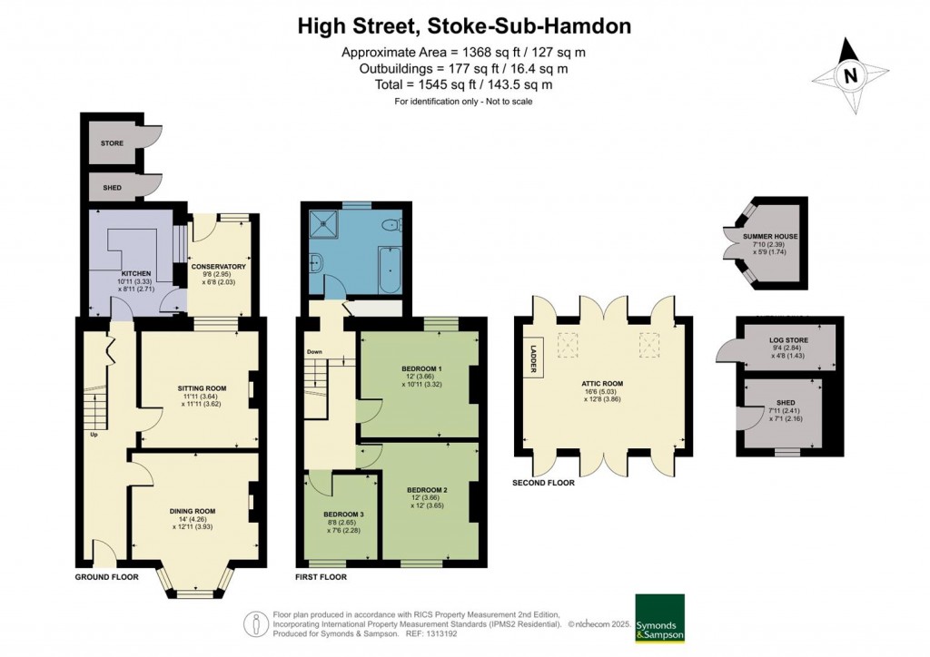 Floorplans For High Street, Stoke-Sub-Hamdon, Somerset