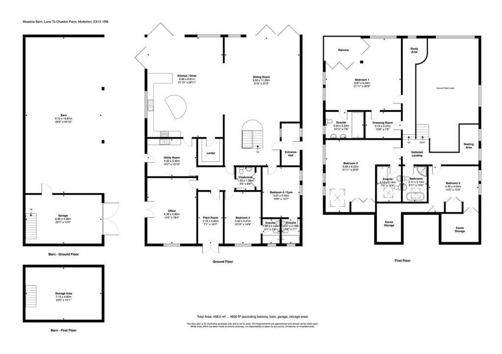 Floorplans For Mutterton, Cullompton