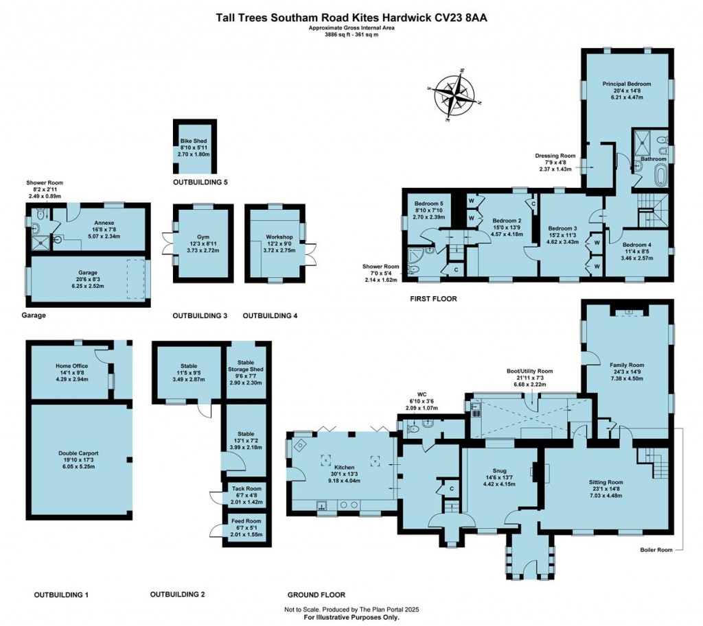 Floorplans For Southam Road, Kites Hardwick, Rugby