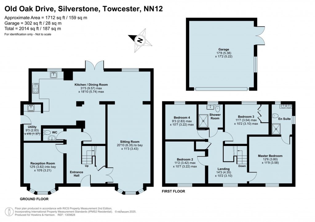 Floorplans For Old Oak Drive, Silverstone, NN12