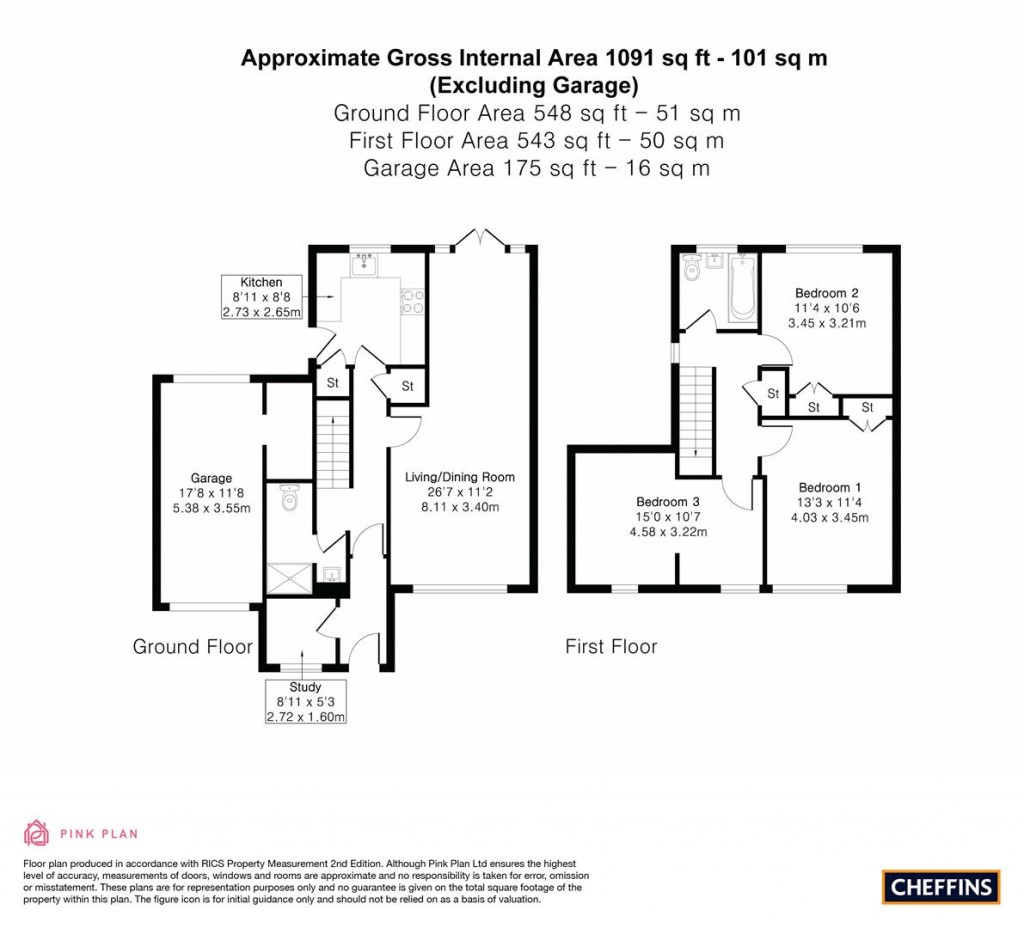 Floorplans For Chaplains Close, Haverhill