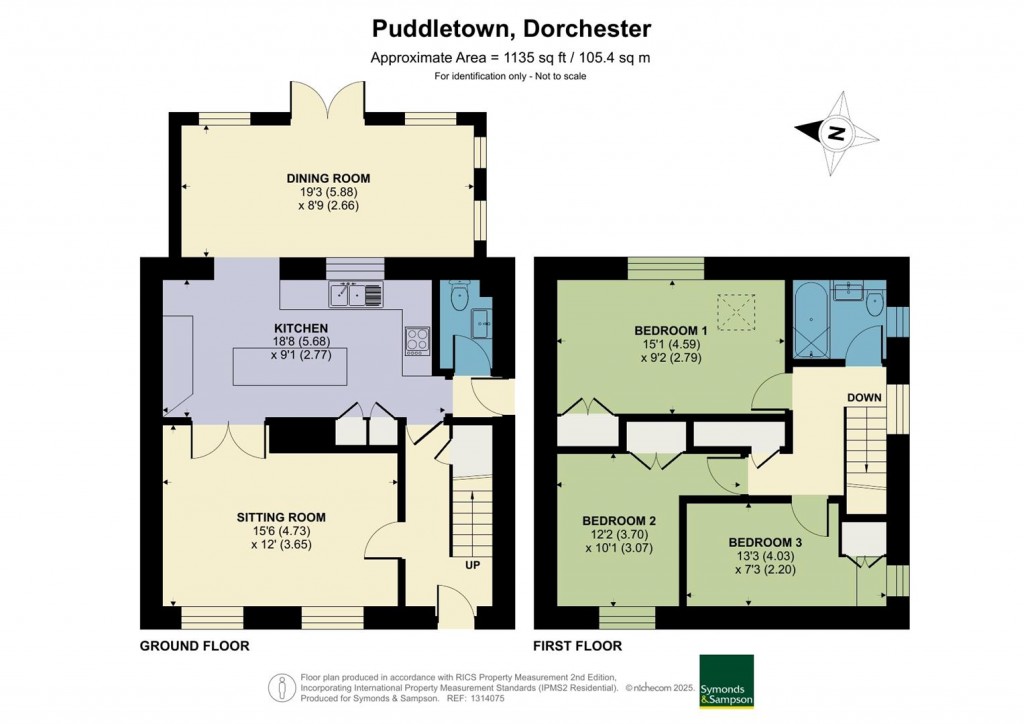 Floorplans For Butt Close, Puddletown, Dorchester