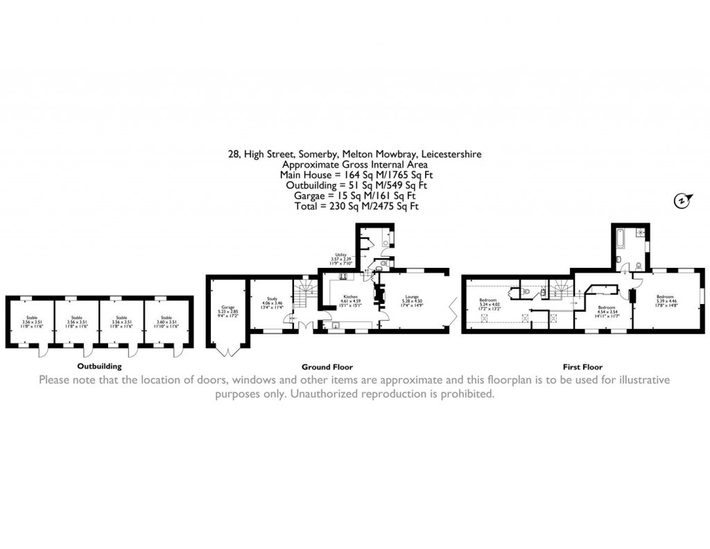 Floorplans For High Street, Somerby