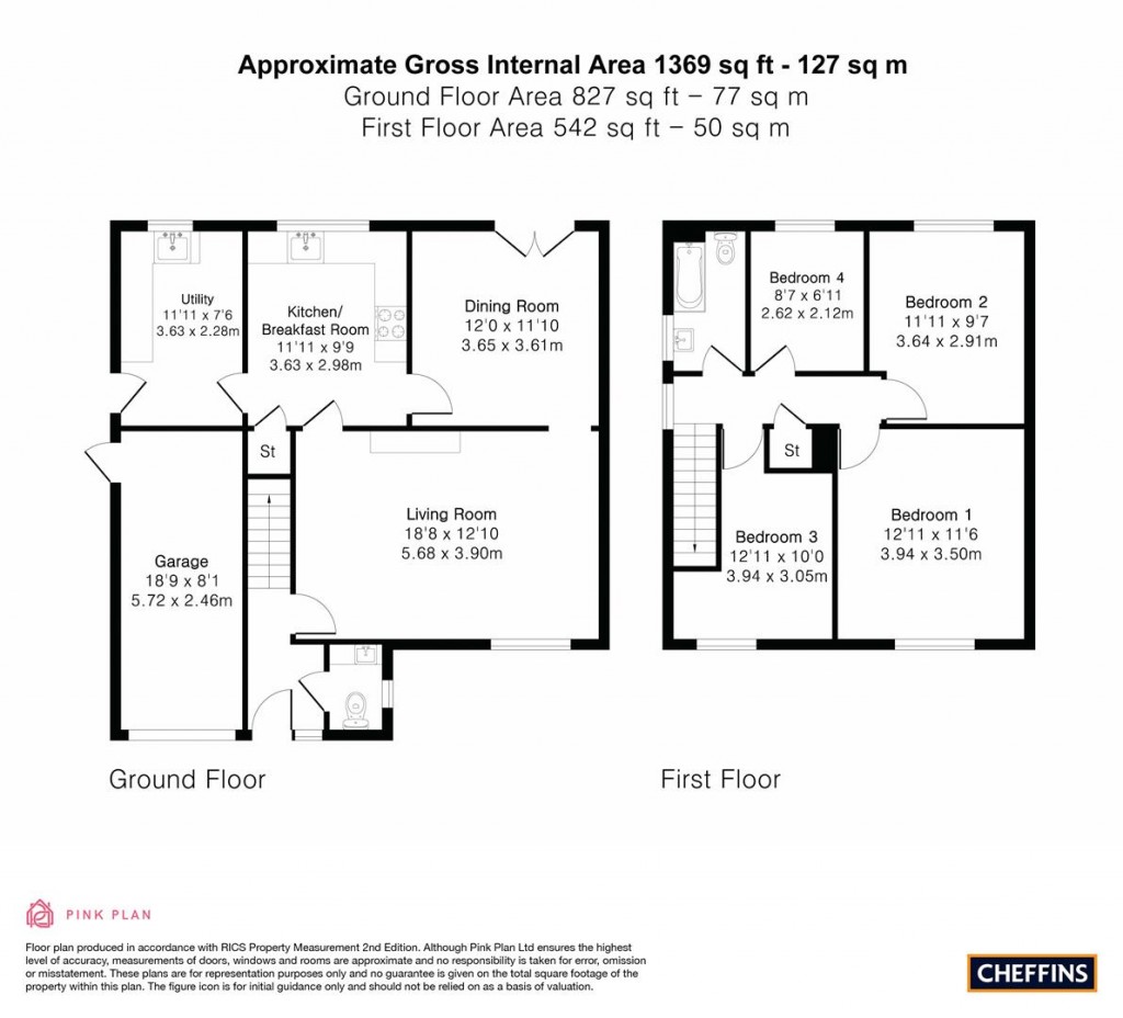 Floorplans For West End, Haddenham, Ely