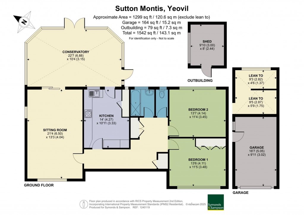 Floorplans For Sutton Montis, Yeovil, Somerset
