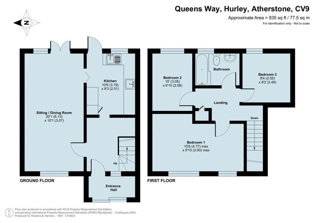 Floorplans For Queens Way, Hurley, CV9