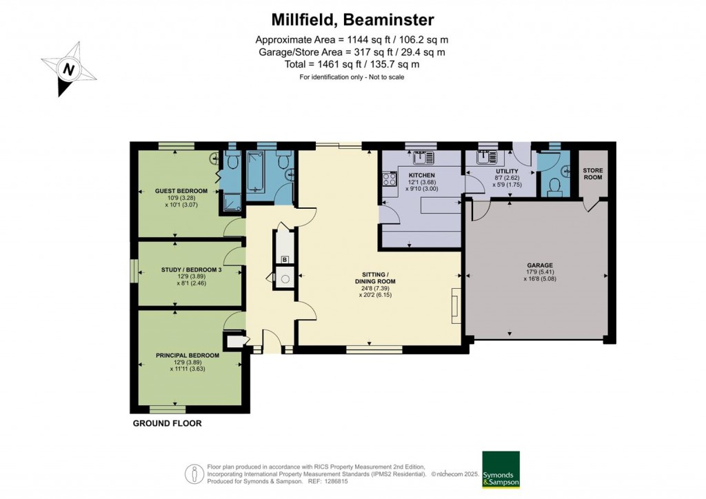 Floorplans For Millfield, Beaminster