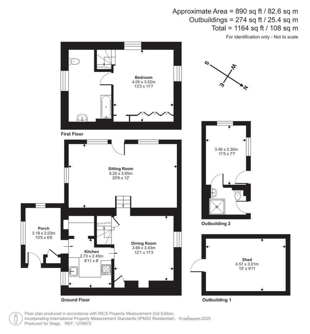 Floorplans For Westbridge Cottages, Tavistock
