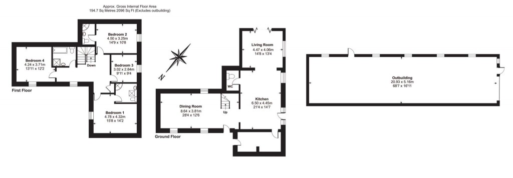 Floorplans For Colestock Barns, Colestocks, Honiton