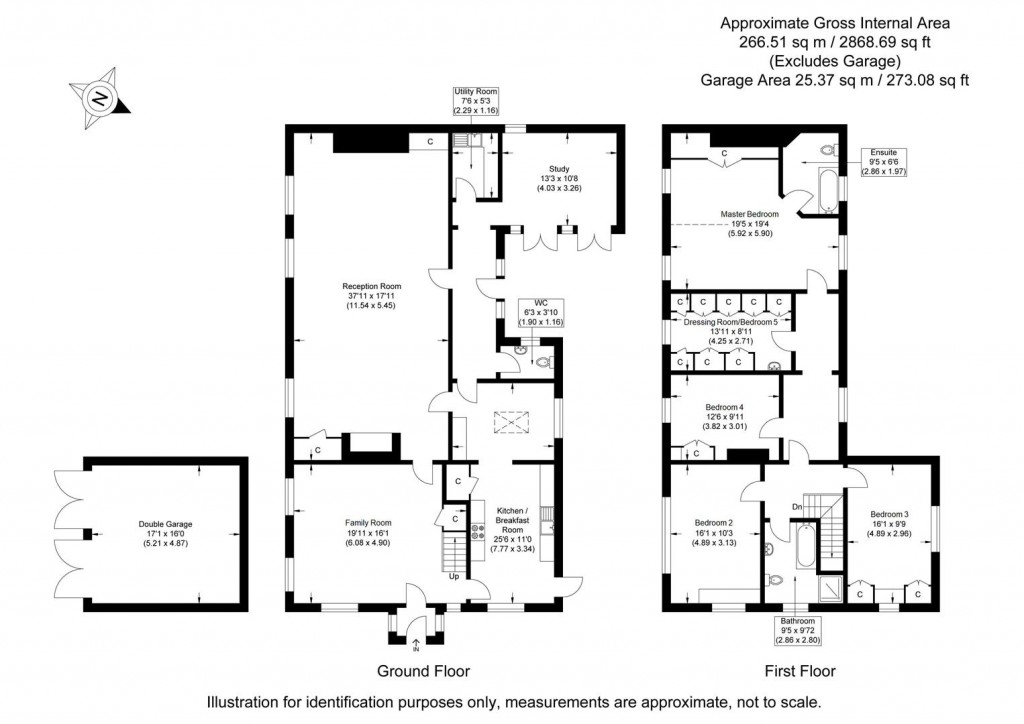 Floorplans For Moor End, Great Sampford, Saffron Walden