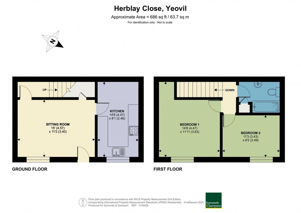 Floorplans For Herblay Close, Yeovil