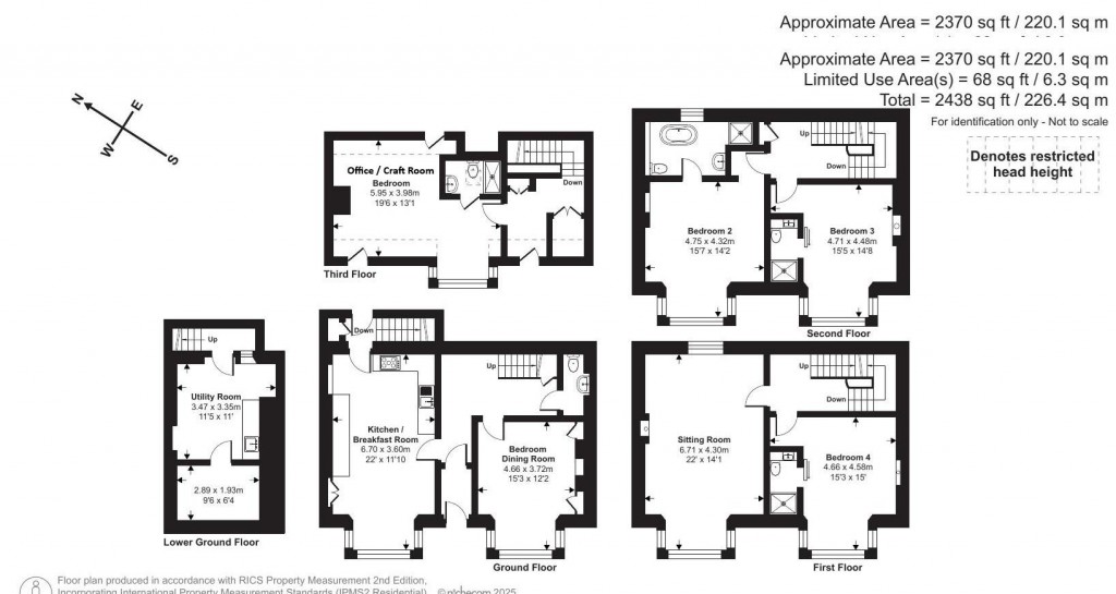 Floorplans For St. Marys Terrace, Penzance