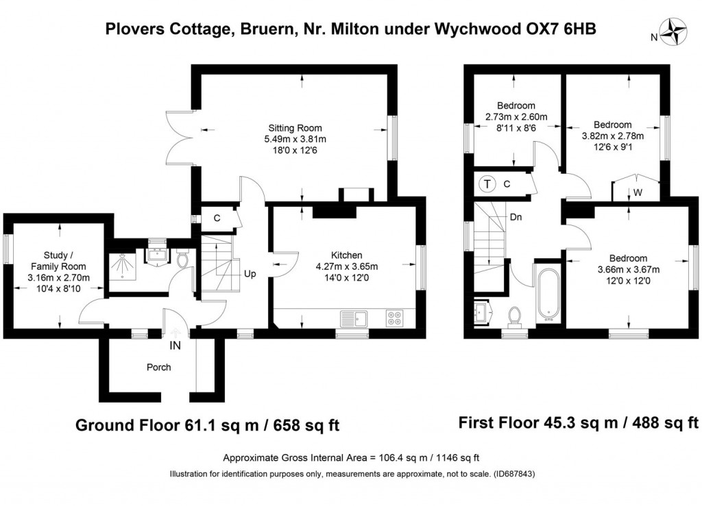 Floorplans For Nr. Milton-under-Wychwood, Oxfordshire