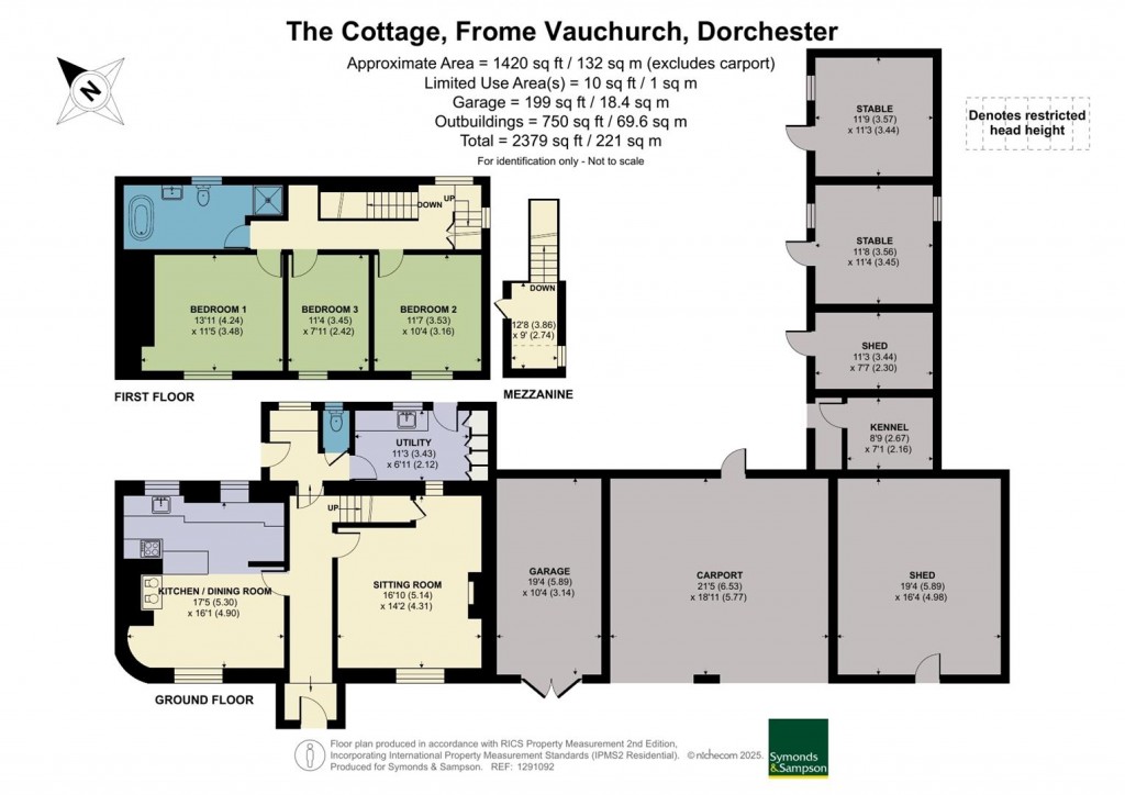 Floorplans For Lower Frome Vauchurch, Dorchester