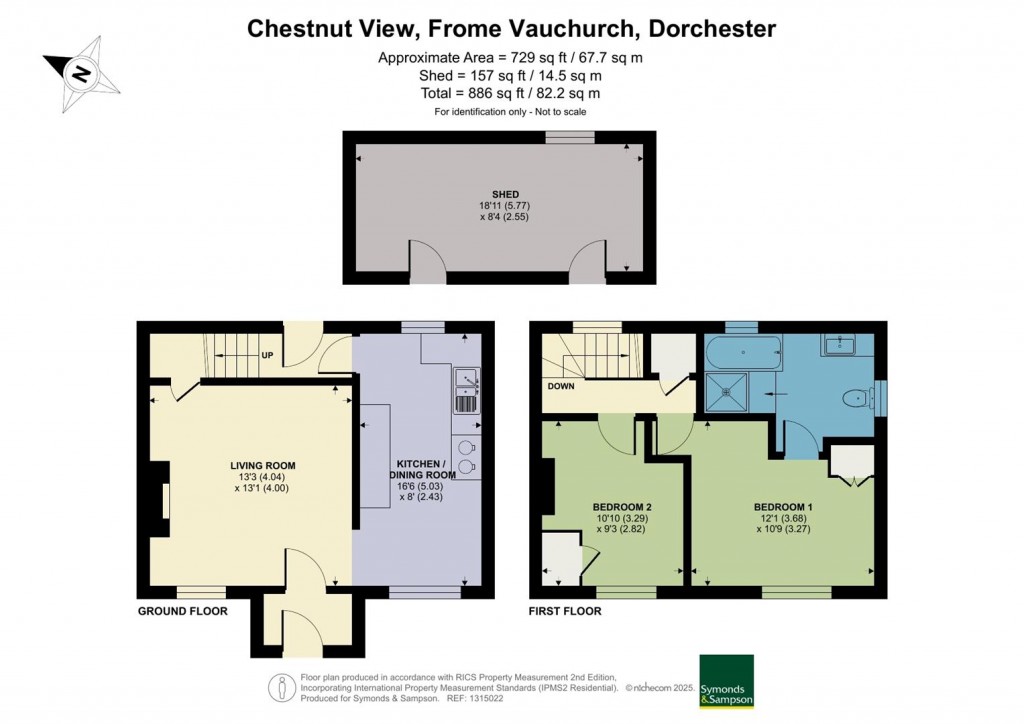 Floorplans For Frome Vauchurch, Dorchester