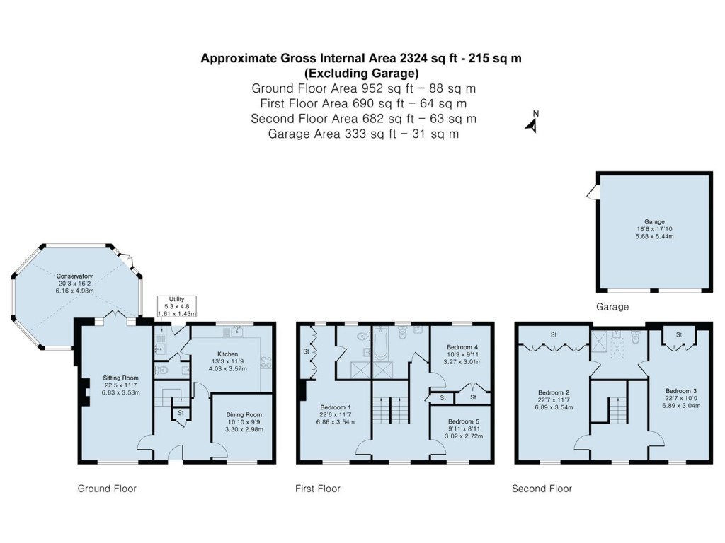 Floorplans For Senna Drive, Towcester, NN12