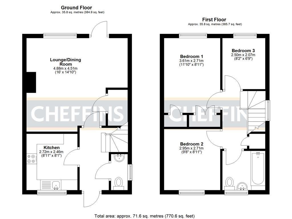 Floorplans For Elderberry Close, Ely