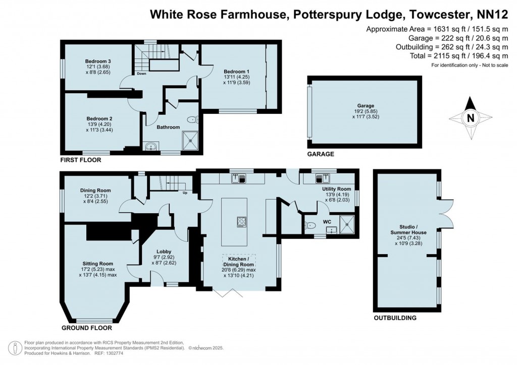 Floorplans For Potterspury Lodge, Potterspury, NN12