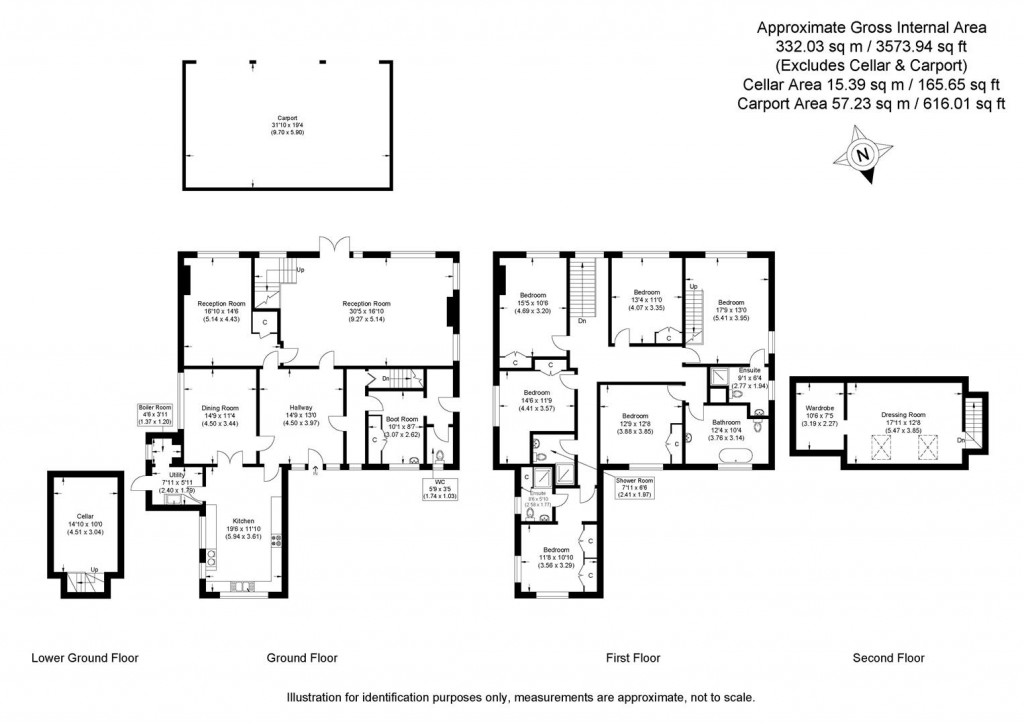 Floorplans For Thaxted Road, Wimbish, Saffron Walden