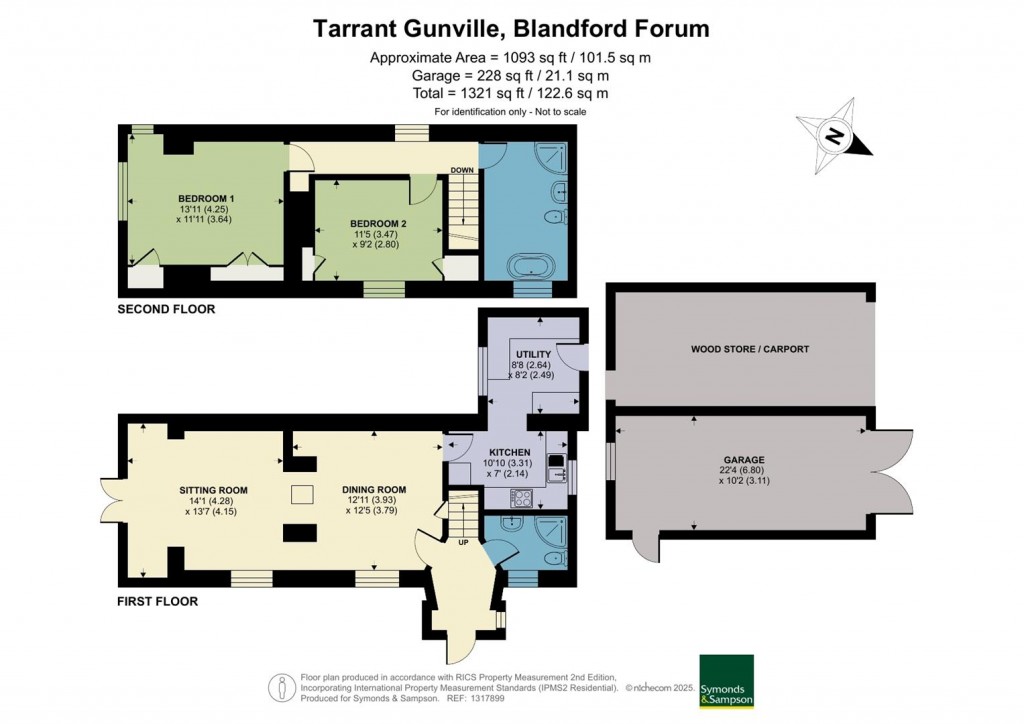 Floorplans For Tarrant Gunville, Blandford Forum