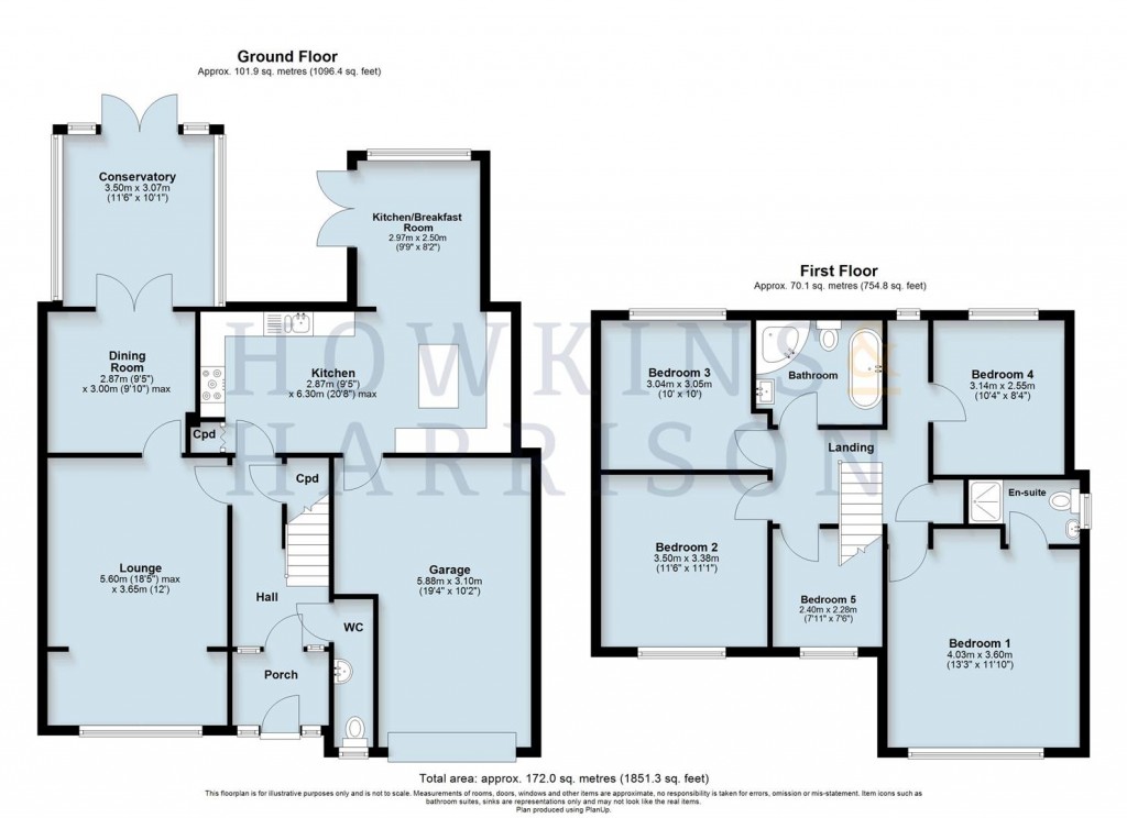 Floorplans For Repton Road, Hartshorne, DE11