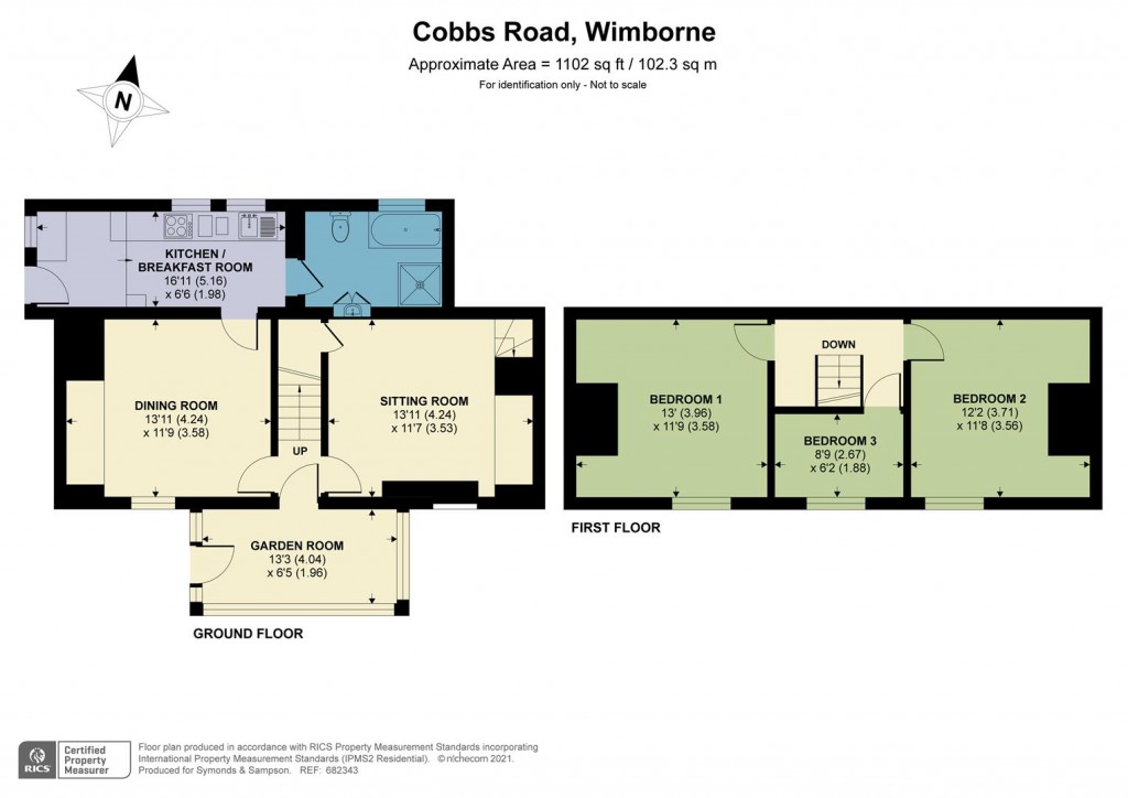 Floorplans For Cobbs Road, Wimborne