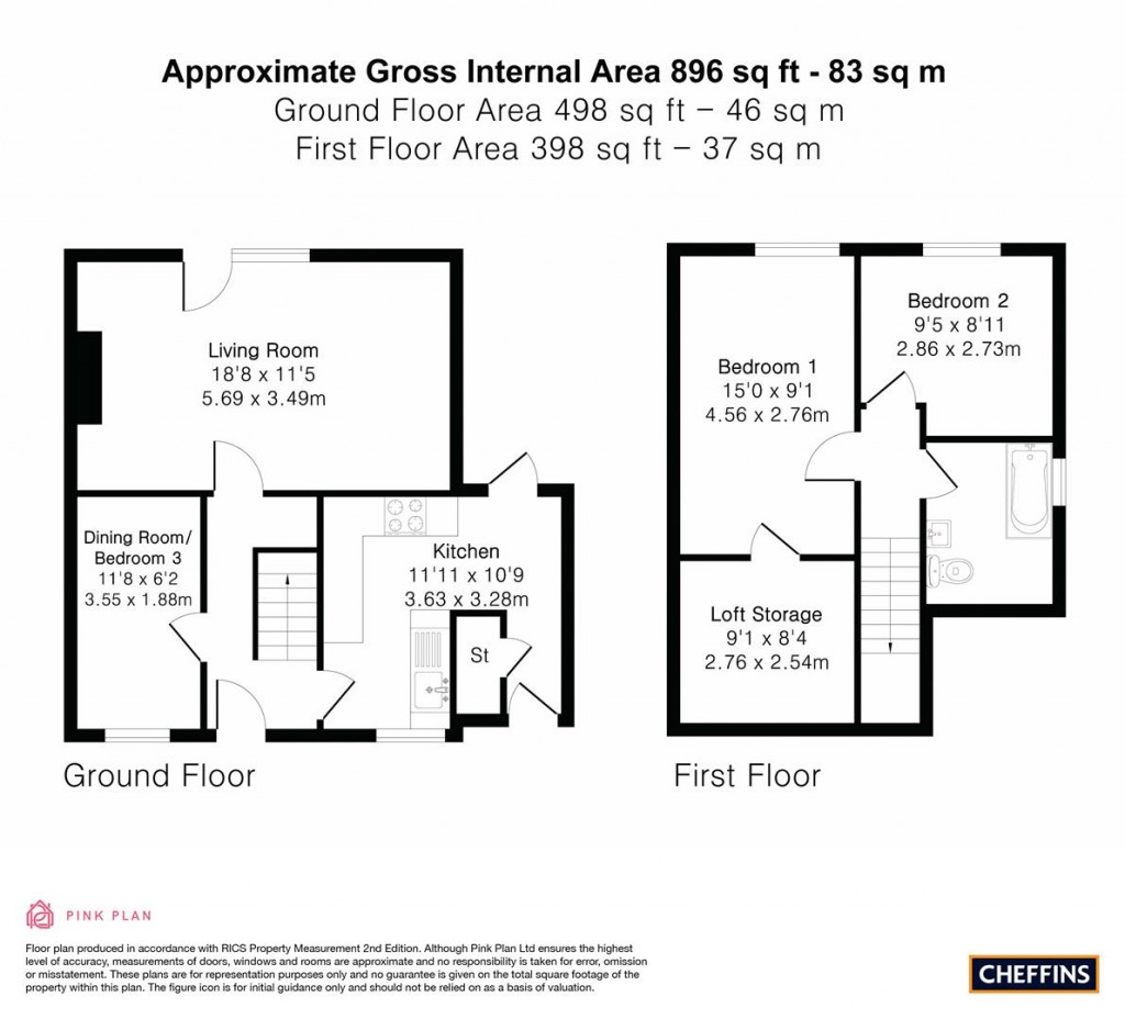 Floorplans For Queensway, Haverhill