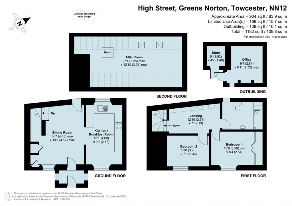 Floorplans For High Street, Greens Norton, NN12